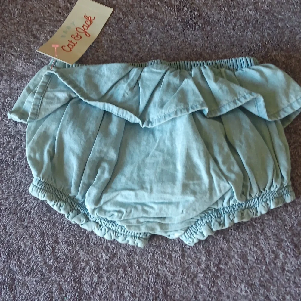 Baby Ruffle Bloomers - Light Blue NWT